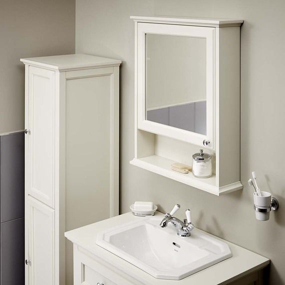 Mirror cabinet savoy old english white mirror cabinet image 1 OFZIMKO