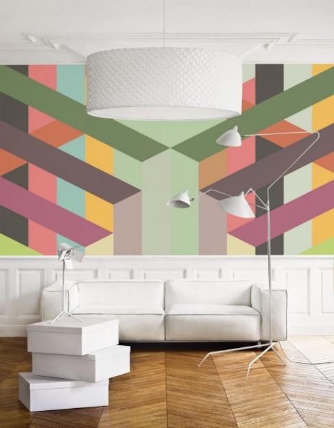 wall murals modern colorful modern wallpaper, prints and wall murals in muted colors AOSFIDG