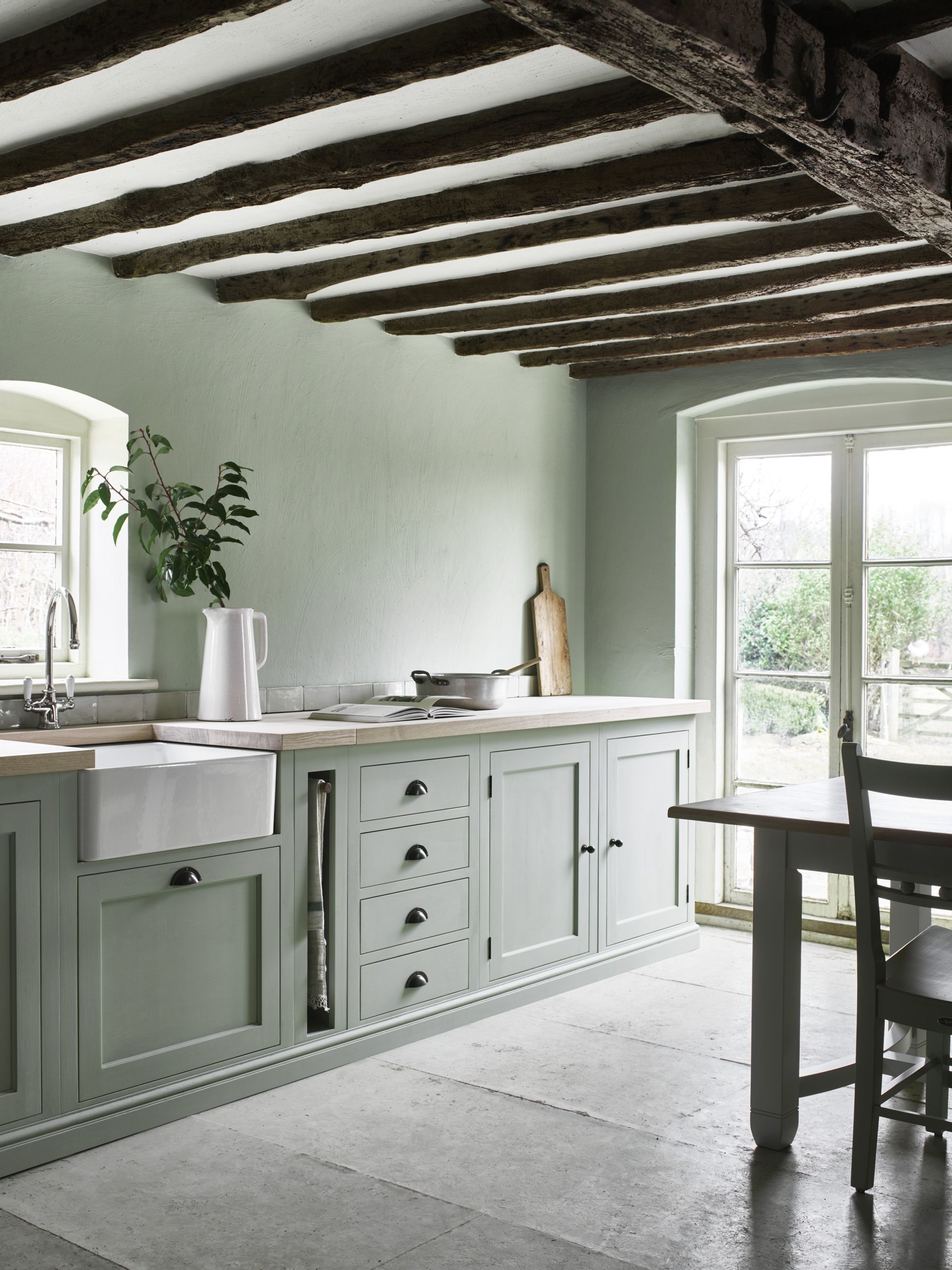 country kitchens neptune henley kitchen hand-painted in sage from £14,000 GLSGSSW
