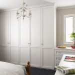 Suit and evening dress kept in style: Hinged-door wardrobes pine painted white