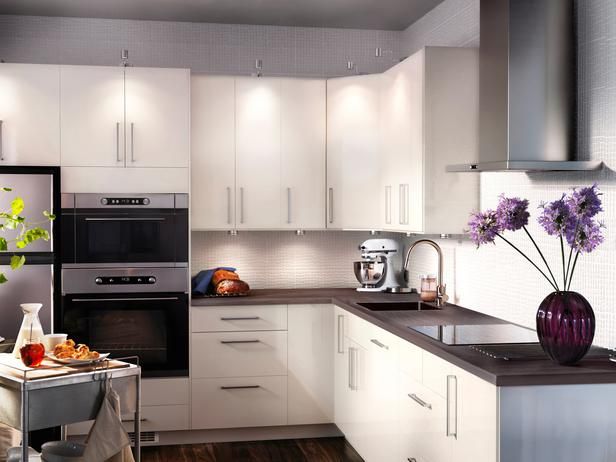ikea high gloss kitchens abstrakt high-gloss white kitchen.to be matched with a neutral colour top  though XSAYVIF