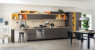 One line kitchens view in gallery gorgeous kitchen shelves in gray and yellow FNBXZLT