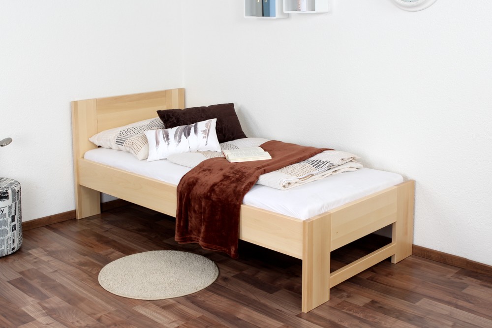 Slatted frames 90×200 single bed / day bed solid, natural beech wood 111, including slatted frame EYXWEAF