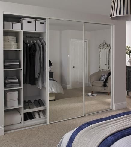 Sliding door wardrobes with mirror mirrored wardrobe with sliding door closet also panel door mirror for  closet UCMQTJT