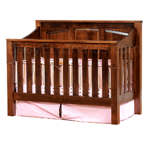 solid wood baby crib mission panel 4 in 1 convertible baby crib made in usa | baby BAHAAVB