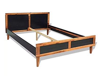 Amazon.com: ComfyLeads Bed Frame Made of Solid Acacia Wood and MDF