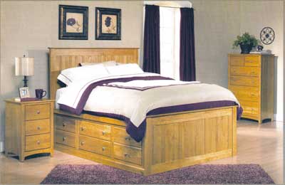 Amish - Alder Shaker Solid Wood Bedroom Set -Puritan Furniture CT