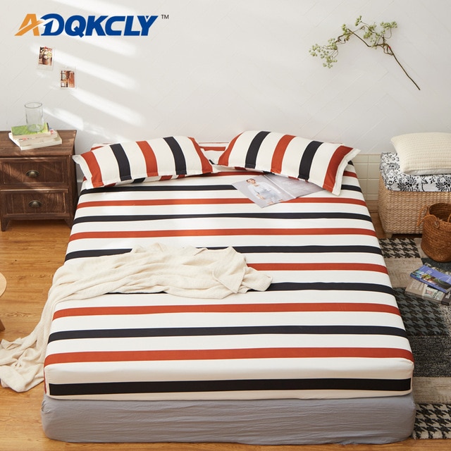 ADQKCLY Fashion Color Bed Sheet Sets Polyester Fabric Protection