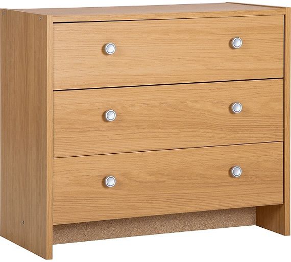 Buy HOME Seville 3 Drawer Chest - Beech Effect at Argos.co.uk - Your
