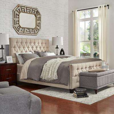 Beige - Beds & Headboards - Bedroom Furniture - The Home Depot