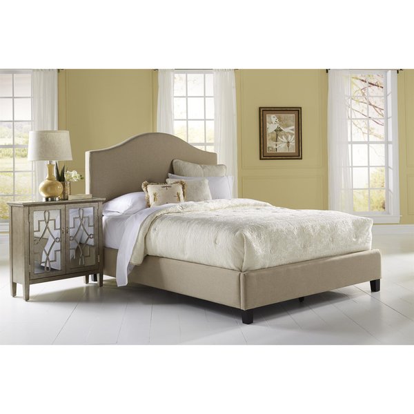 Shop Beige Queen Size Upholstered Bed - On Sale - Free Shipping