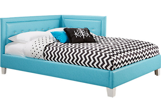 Lucie Blue 4 Pc Twin Corner Bed