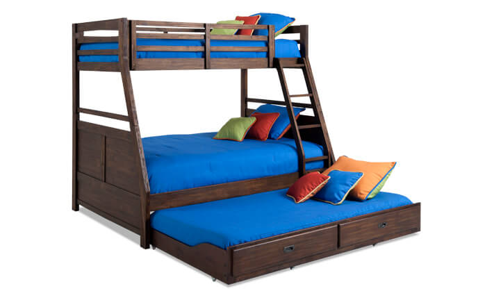 Chadwick Twin/Full Bunk Bed With Trundle | Bobs.com