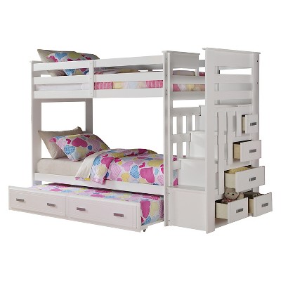 Allentown Kids Bunk Bed - White(Twin/Twin) - Acme : Target