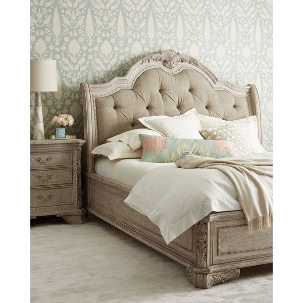 Horchow Camilla Queen Bed Set ($3,999) ❤ liked on Polyvore