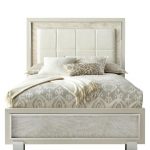 Deanna Cal King Cream Padded Upholstered Bed