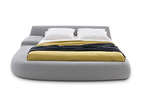 Italian Designer Beds - Asymmetrical Bed 'Bug' by Poliform