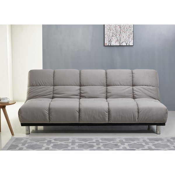 Shop Abbyson Charlotte Grey Fabric Sofa Bed - On Sale - Free