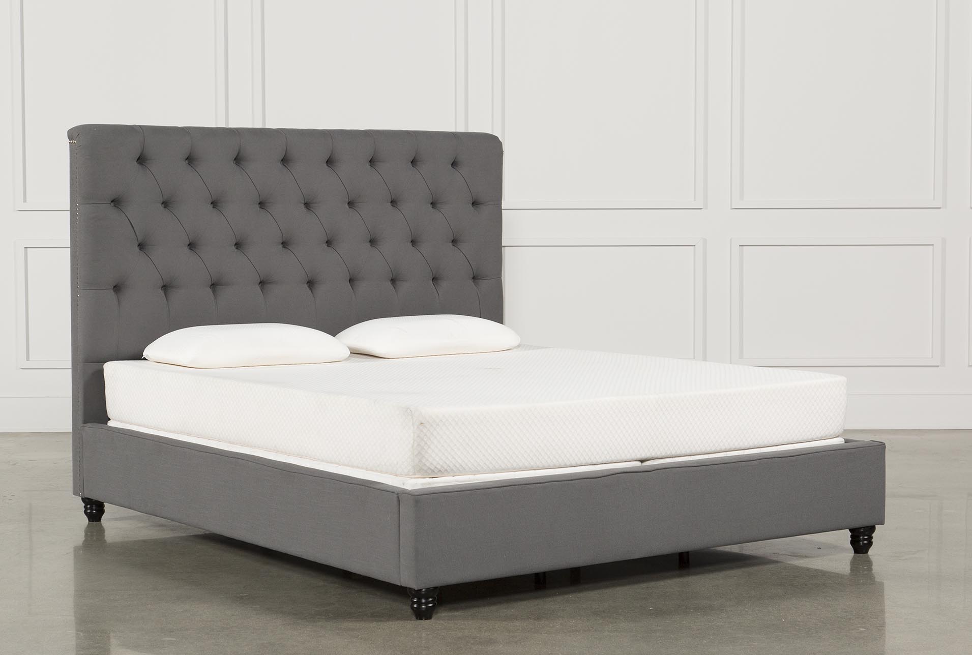 Leighton Queen Upholstered Platform Bed | Living Spaces
