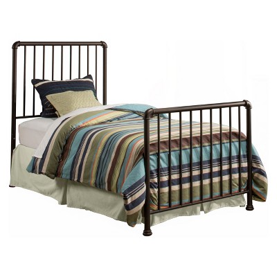Brandi Metal Bed Set Twin Bed Frame Included Oiled Bronze