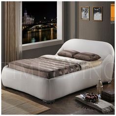 The Manhattan 5ft King Size contemporary faux leather bed frame is both  sophisticated and stylish.