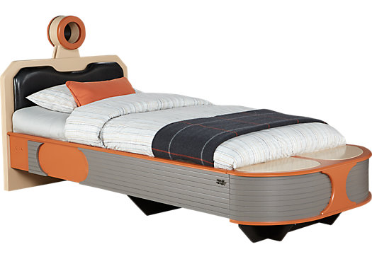 Star Wars Landspeeder™ Orange 3 Pc Twin Panel Bed