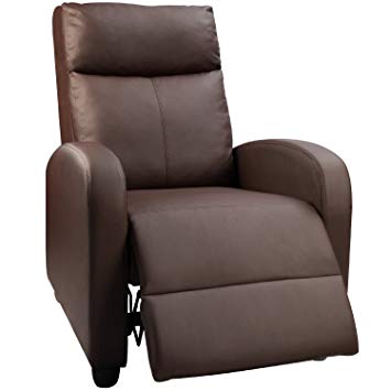 Amazon.com: Devoko Manual Single Recliner Chair PU Leather Modern