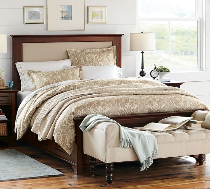 Cynthia Upholstered Storage Bed | Pottery Barn