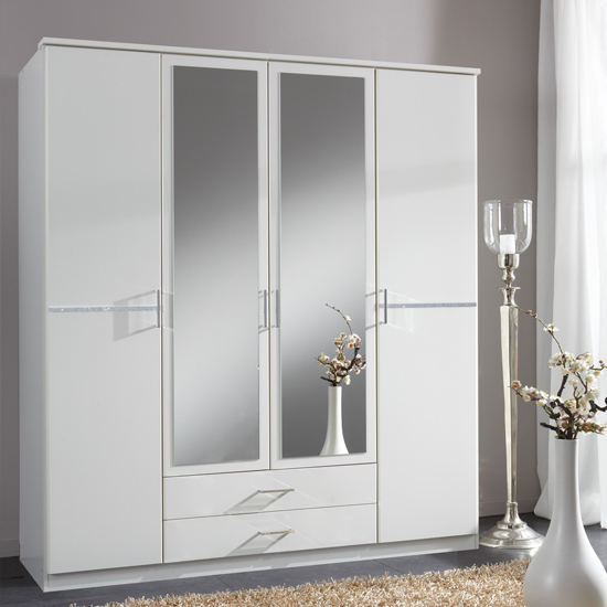 White Mirrored Wardrobes : Interior - www.getcomfee.com