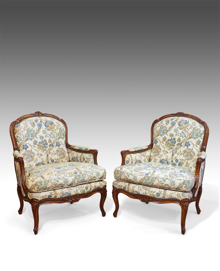 Antique Chairs / Sofas / Stools : Upholstered armchairs, Sofas