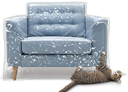Plastic Recliner Armchair Cover for Pets | Cat Scratching Protector Clawing  Deterrent | Heavy Duty Thick