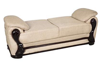 Fabsy Interiors Classic Backless Sofa Two Seater- Brown: Amazon.in: Home &  Kitchen