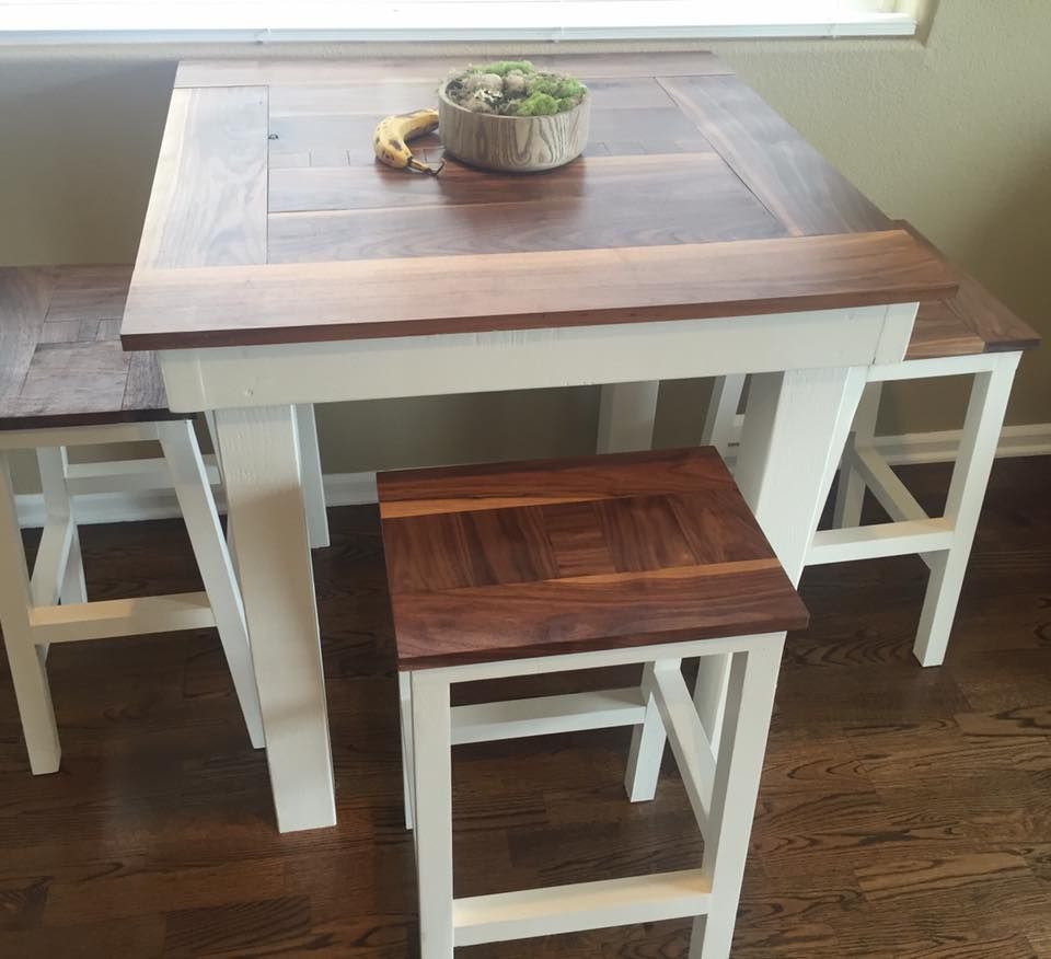 Bar height table with stools | Do It Yourself Home Projects from Ana White