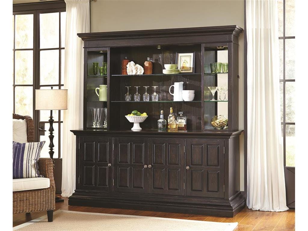 Pulaski Furniture Bar and Game Room Includes Bar Hutch and Back Piers  (Excludes Bar Base) 675904 COMPLETE TOP at Carol House Furniture