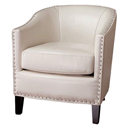 Best Selling Studded Club Chair, White