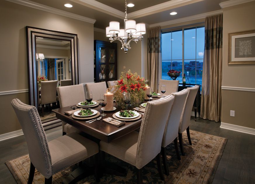 A gorgeous dining room to spend time with family & friends! (Toll Brothers  as Back Country, CO - Orion home design)