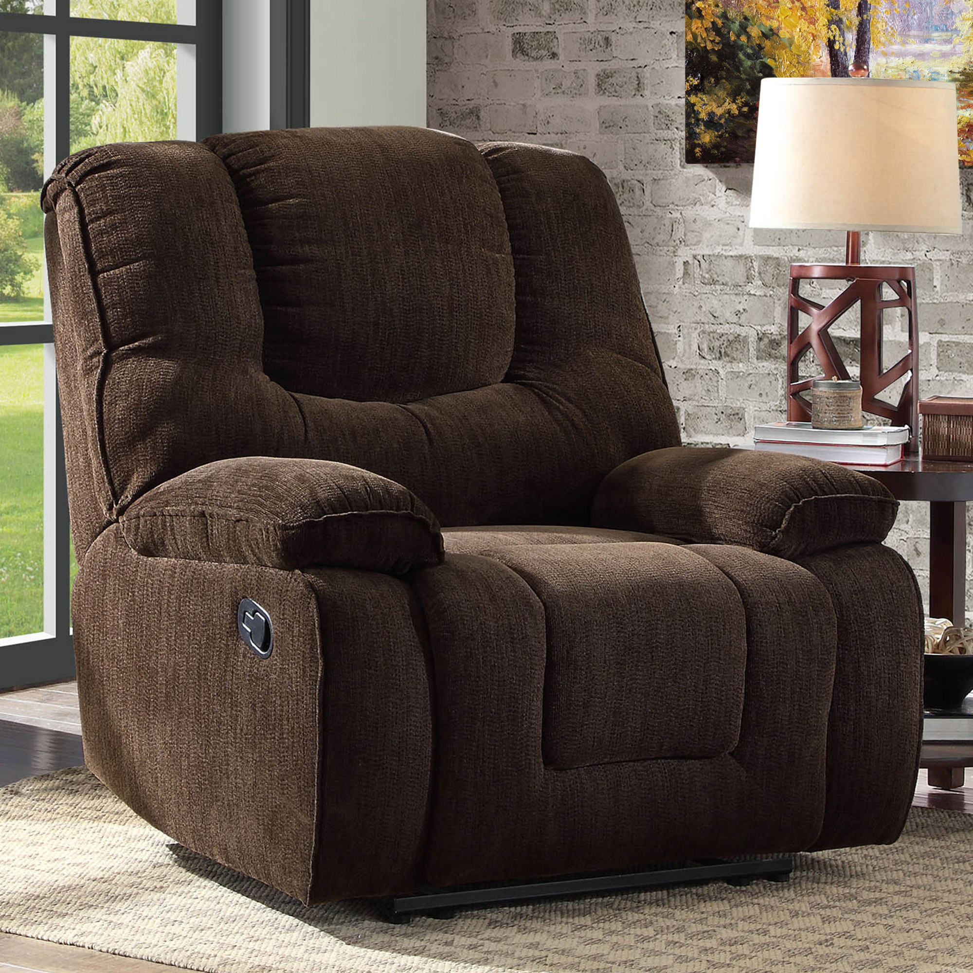 Product Image Better Homes and Gardens Big & Tall Recliner with In-Arm  Storage and USB,