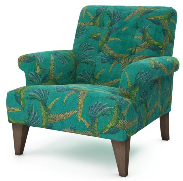 The Lounge Co Paradise Bird Armchair in teal 2