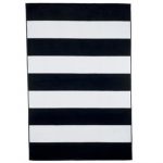 Black And White Striped Rug