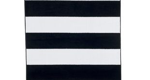 Bold Stripe Black Area Rug