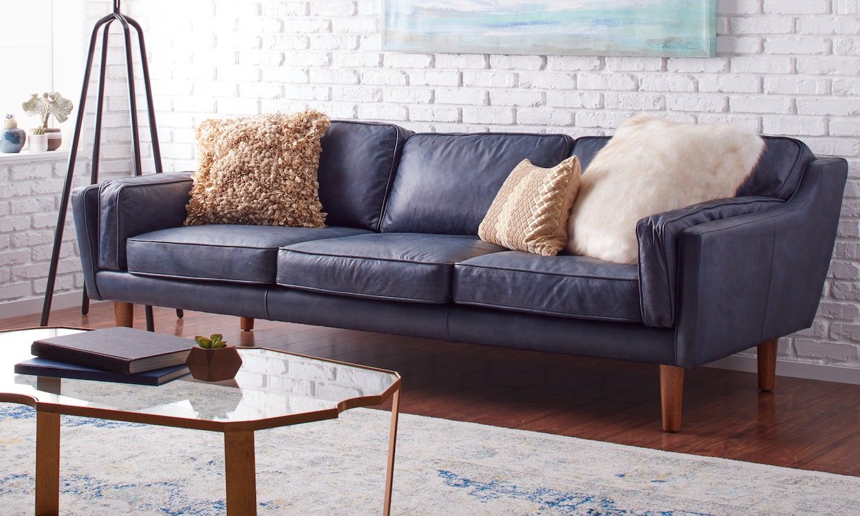 How to Decorate with a Blue Sofa