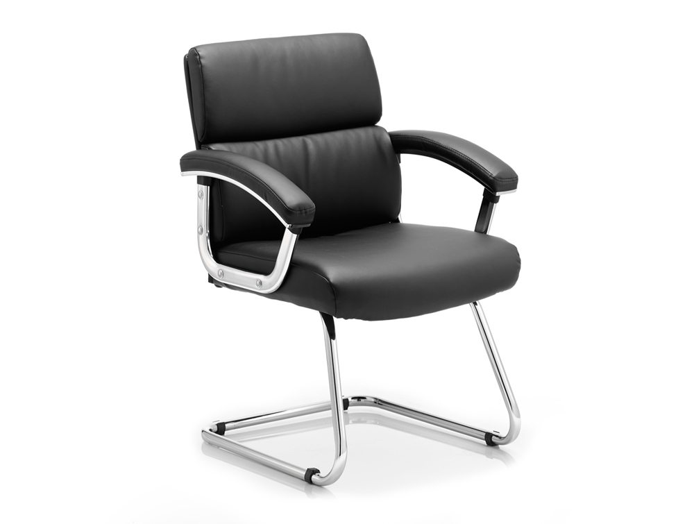 Desire Visitor Cantilever Chair Black With Arms Featured Image