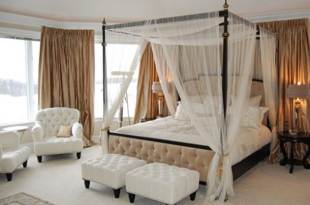 34 Dream Romantic Bedrooms With Canopy Beds Canopy Bed Curtains, Canopies,  Window Canopy,