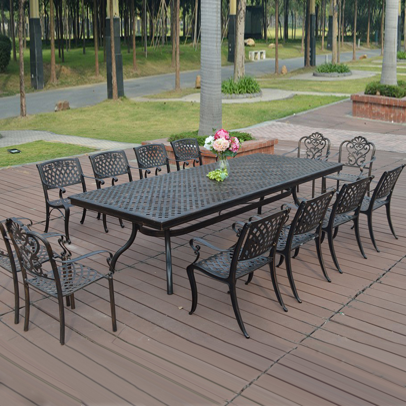 13 piece cast aluminum patio furniture garden furniture Outdoor furniture  transport by sea-in Garden Sets from Furniture on Traveller Location | Alibaba  Group