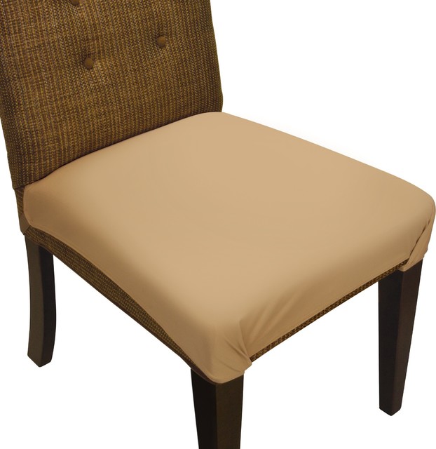 SmartSeat Dining Chair Seat Cover and Protector, Sandstone Tan