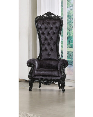 Raven Royal Chesterfield Chair Finish: Black