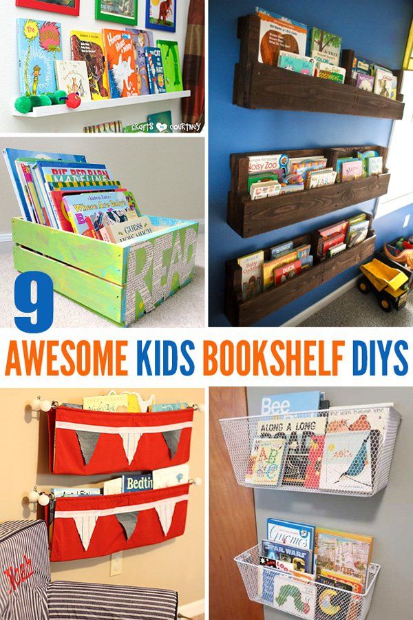 9 Awesome DIY Kids Bookshelves | Organizational Bliss | Bookshelves kids,  Kids room, Diy for kids