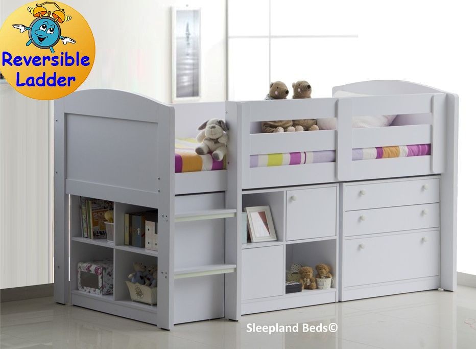 White Neptune Childrens Beds With Storage