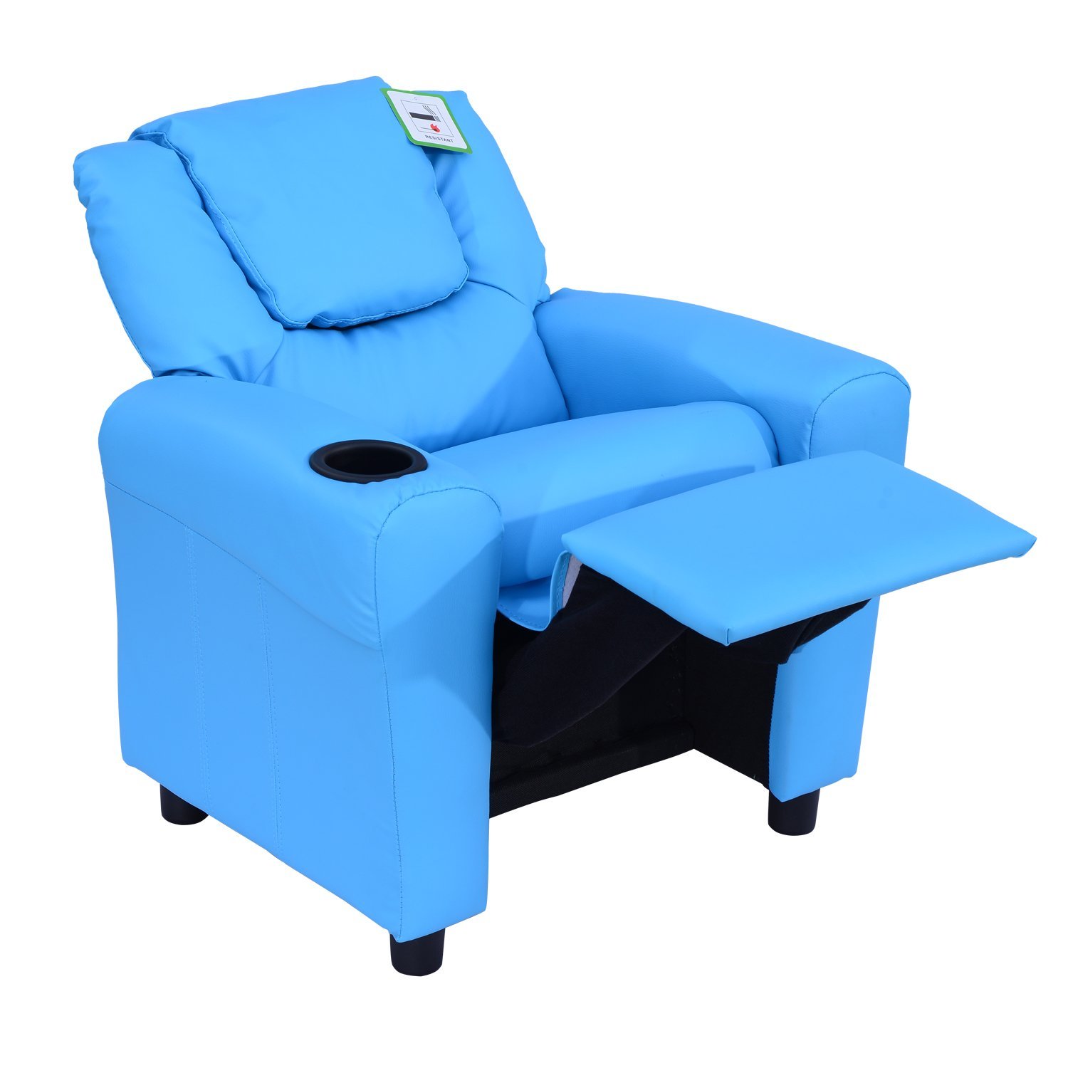 Kids Leather Armchair Home Safe Best For Children With Hom Sofa Lying  Recliner Reclining Toddler And Footstool Blue Chair Design Company Without  Arms