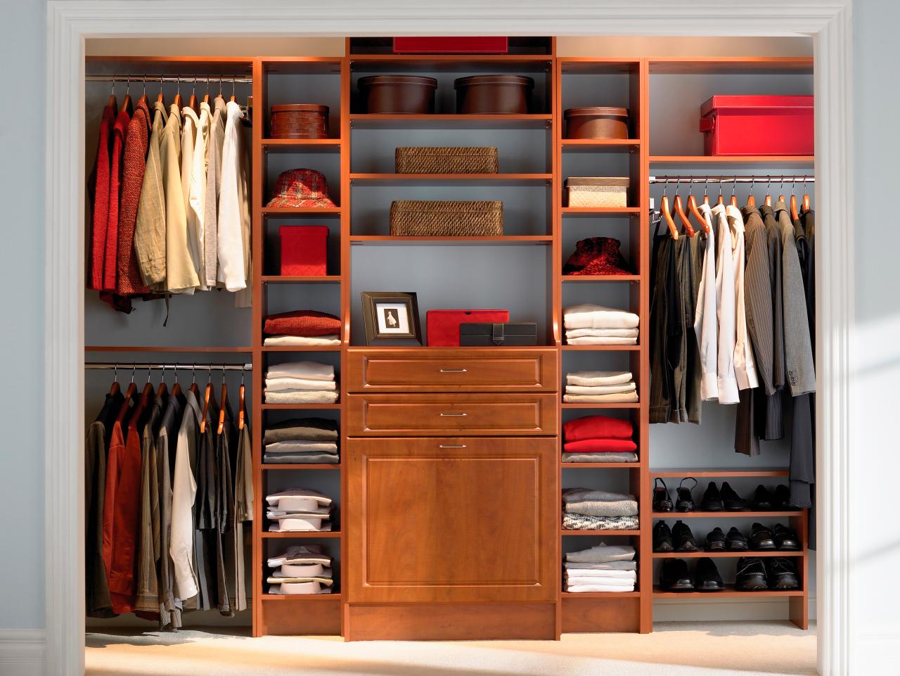 Master Closet in Warm Colors